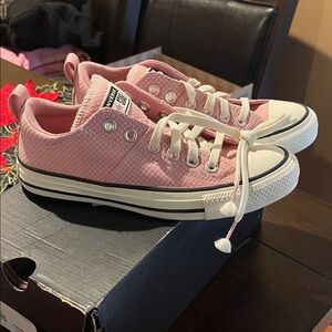 Converse Pink Canvas Sneakers
